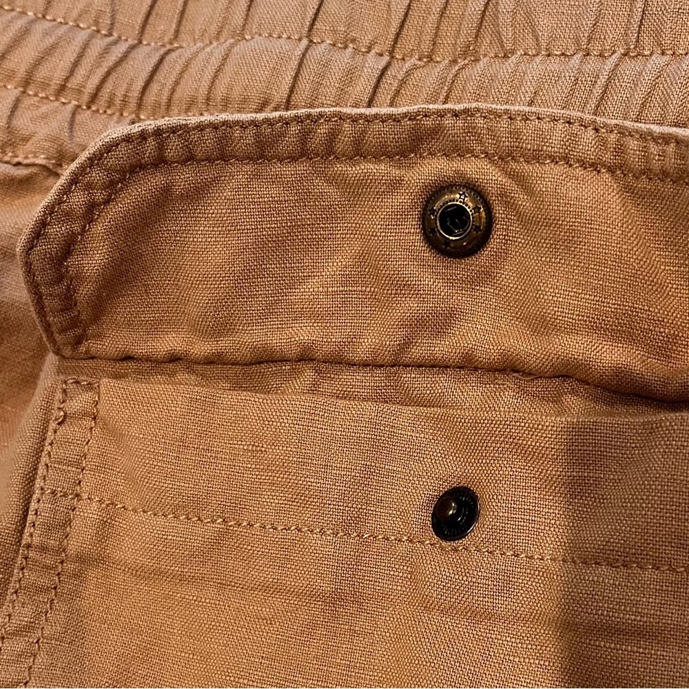 Lucky Brand Men’s Linen Blend 6” Shorts Tan Brown Drawstring Pull On XXL - Picture 5 of 10